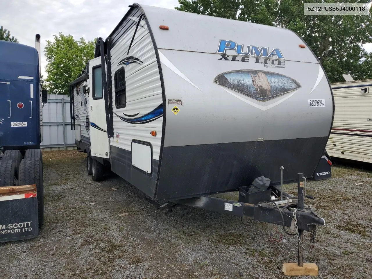 5ZT2PUSB6J4000118 2018 Puma Trailer