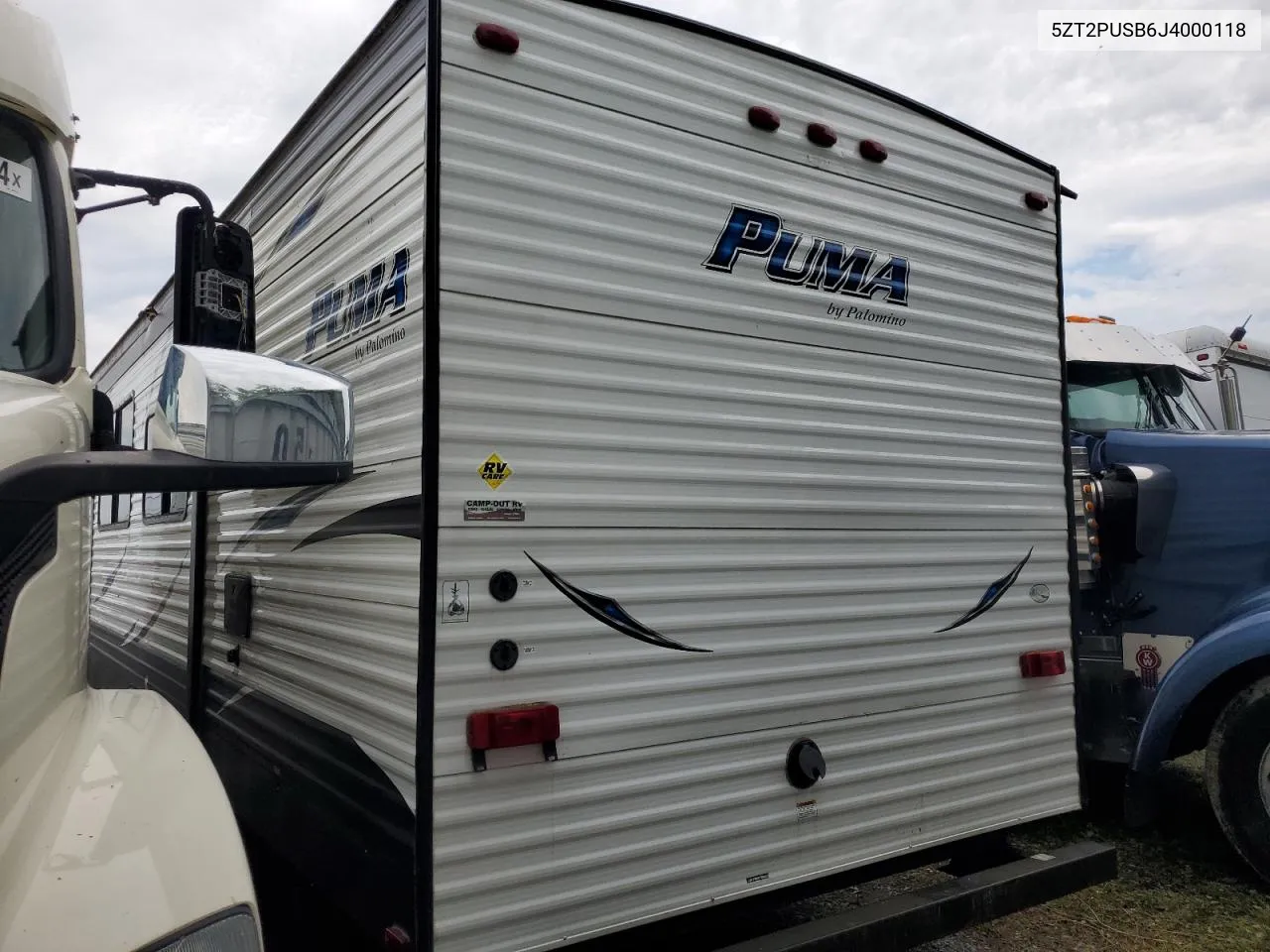 2018 Puma Trailer VIN: 5ZT2PUSB6J4000118 Lot: 62279884