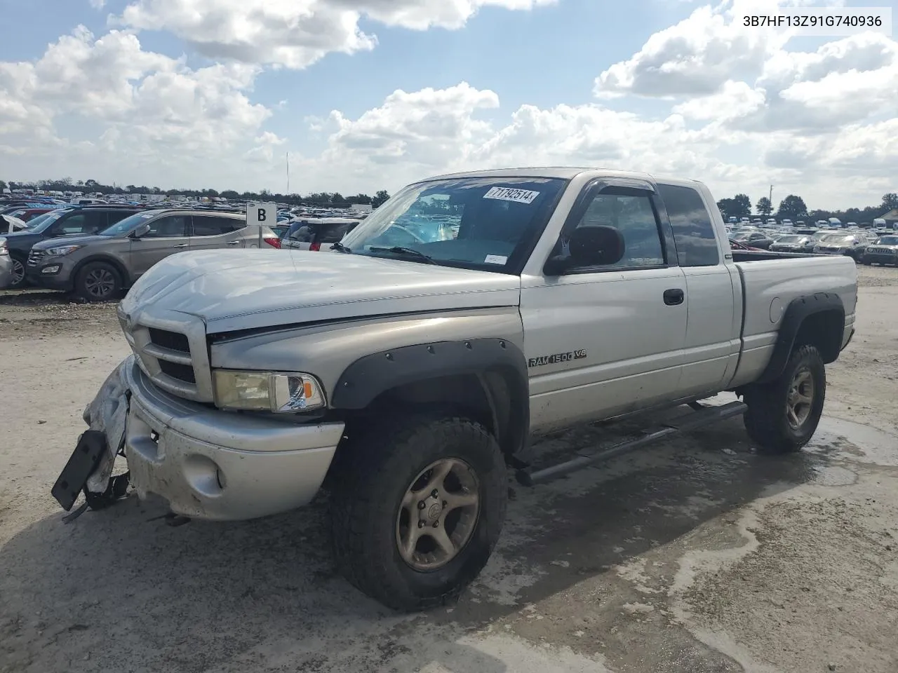 2001 Dodge Ram 1500 VIN: 3B7HF13Z91G740936 Lot: 71792514