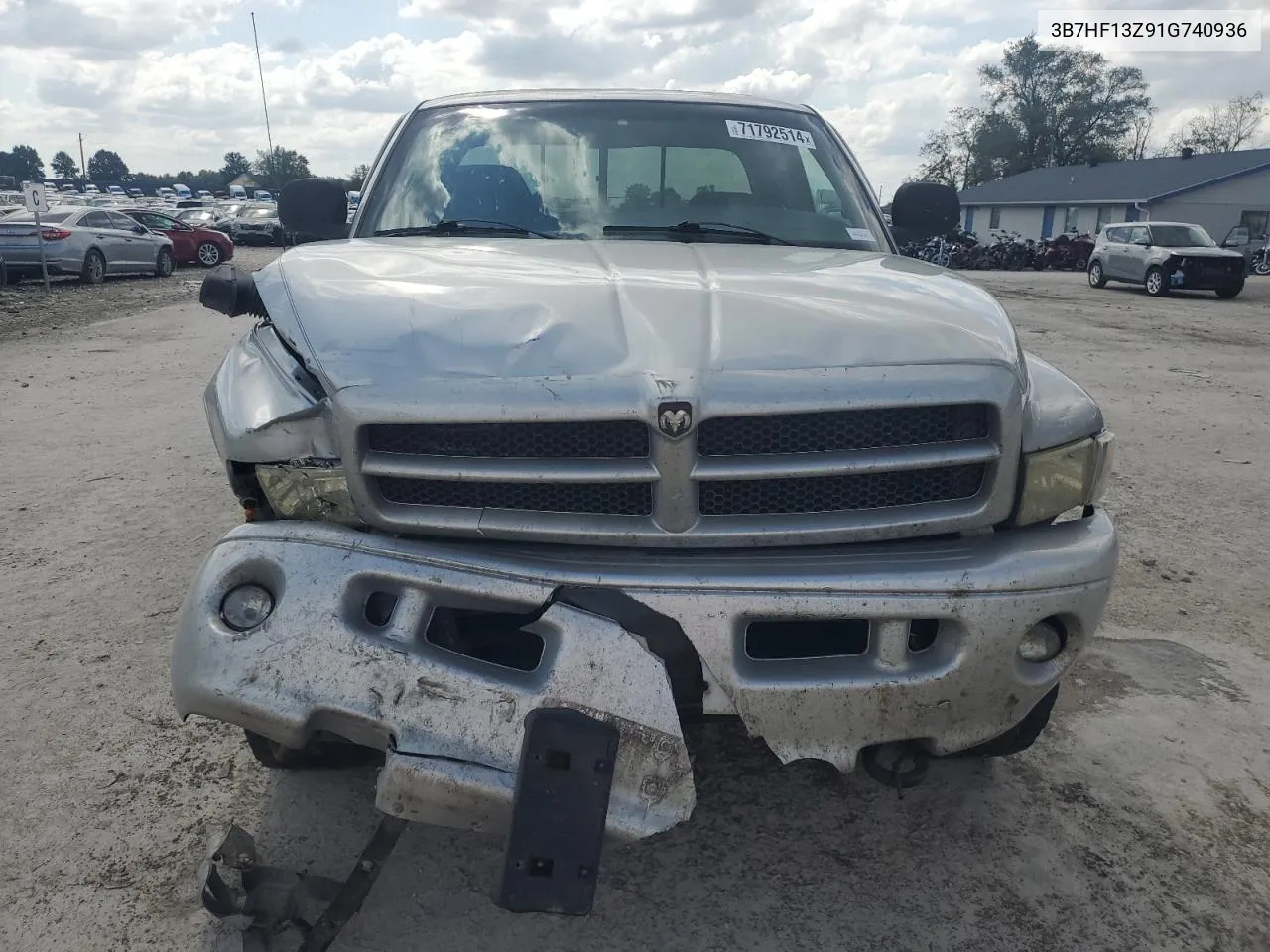 2001 Dodge Ram 1500 VIN: 3B7HF13Z91G740936 Lot: 71792514