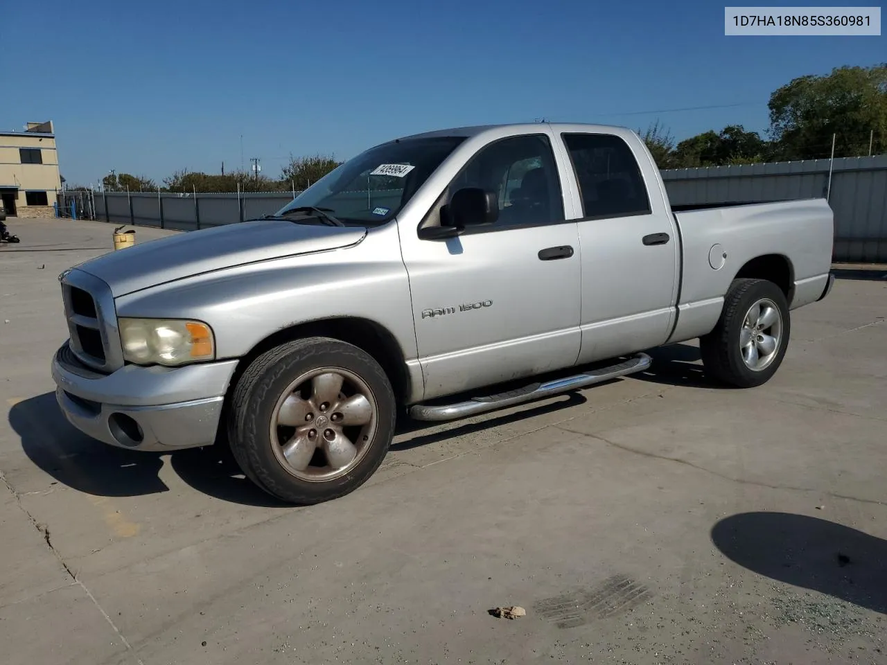 2005 Dodge Ram 1500 St VIN: 1D7HA18N85S360981 Lot: 74369964