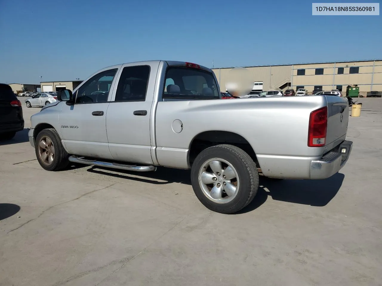 2005 Dodge Ram 1500 St VIN: 1D7HA18N85S360981 Lot: 74369964