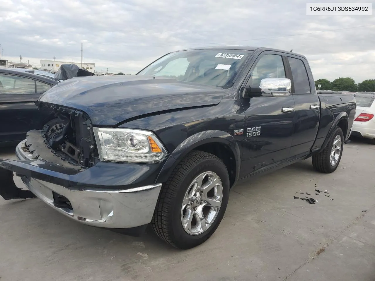 2013 Ram 1500 Laramie VIN: 1C6RR6JT3DS534992 Lot: 53995654