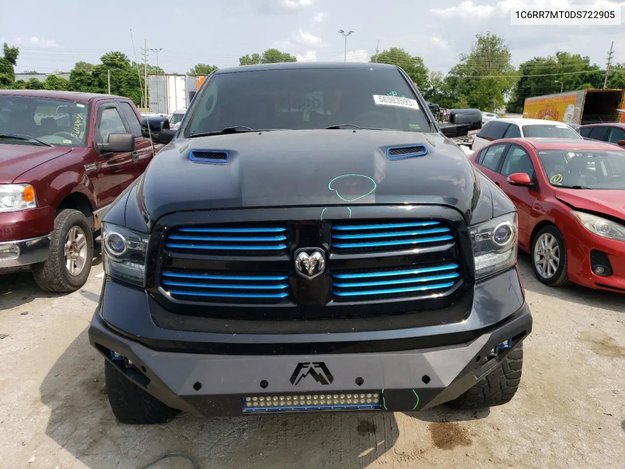 2013 Ram 1500 Sport VIN: 1C6RR7MT0DS722905 Lot: 56303593