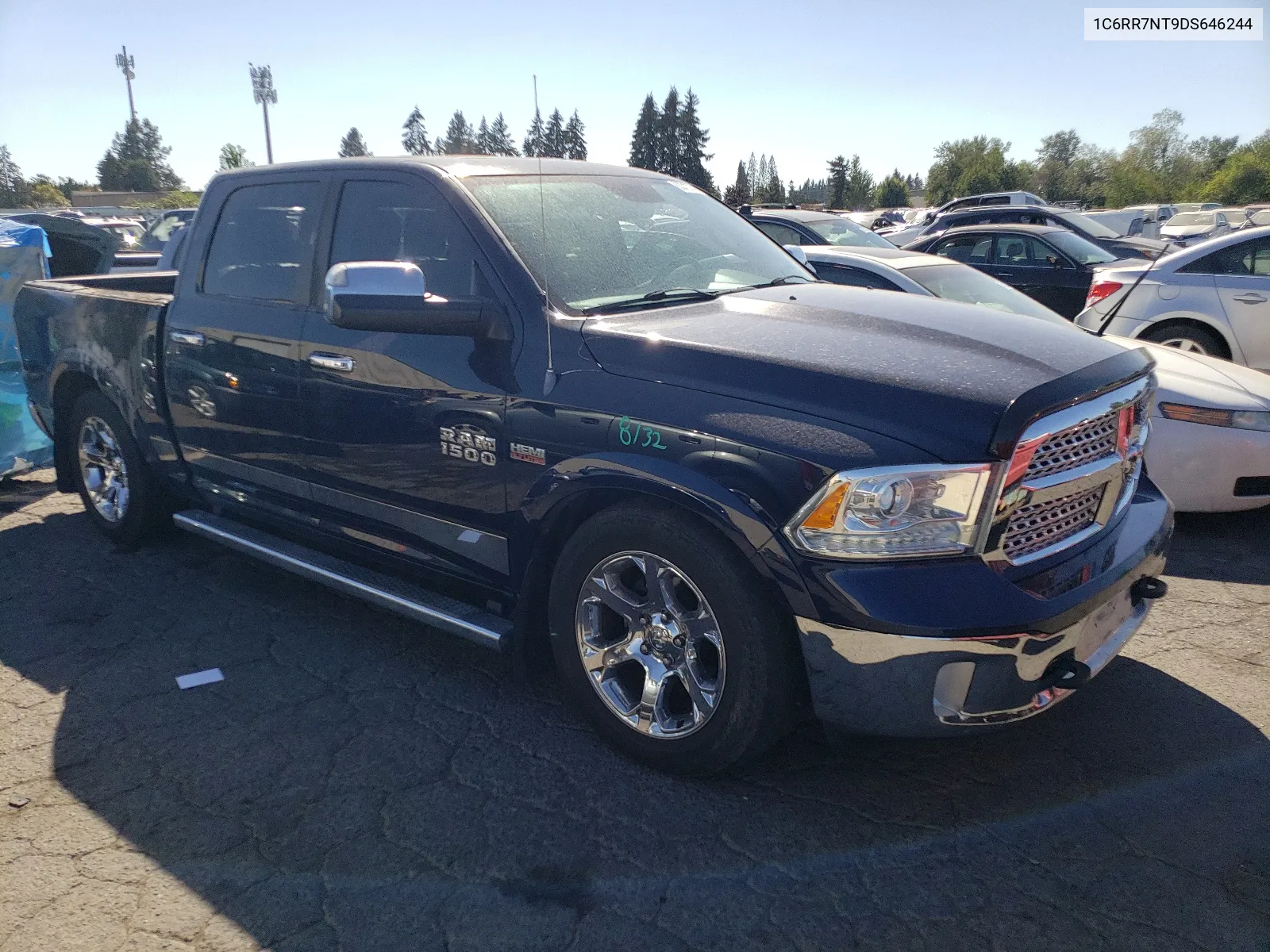 2013 Ram 1500 Laramie VIN: 1C6RR7NT9DS646244 Lot: 63312754