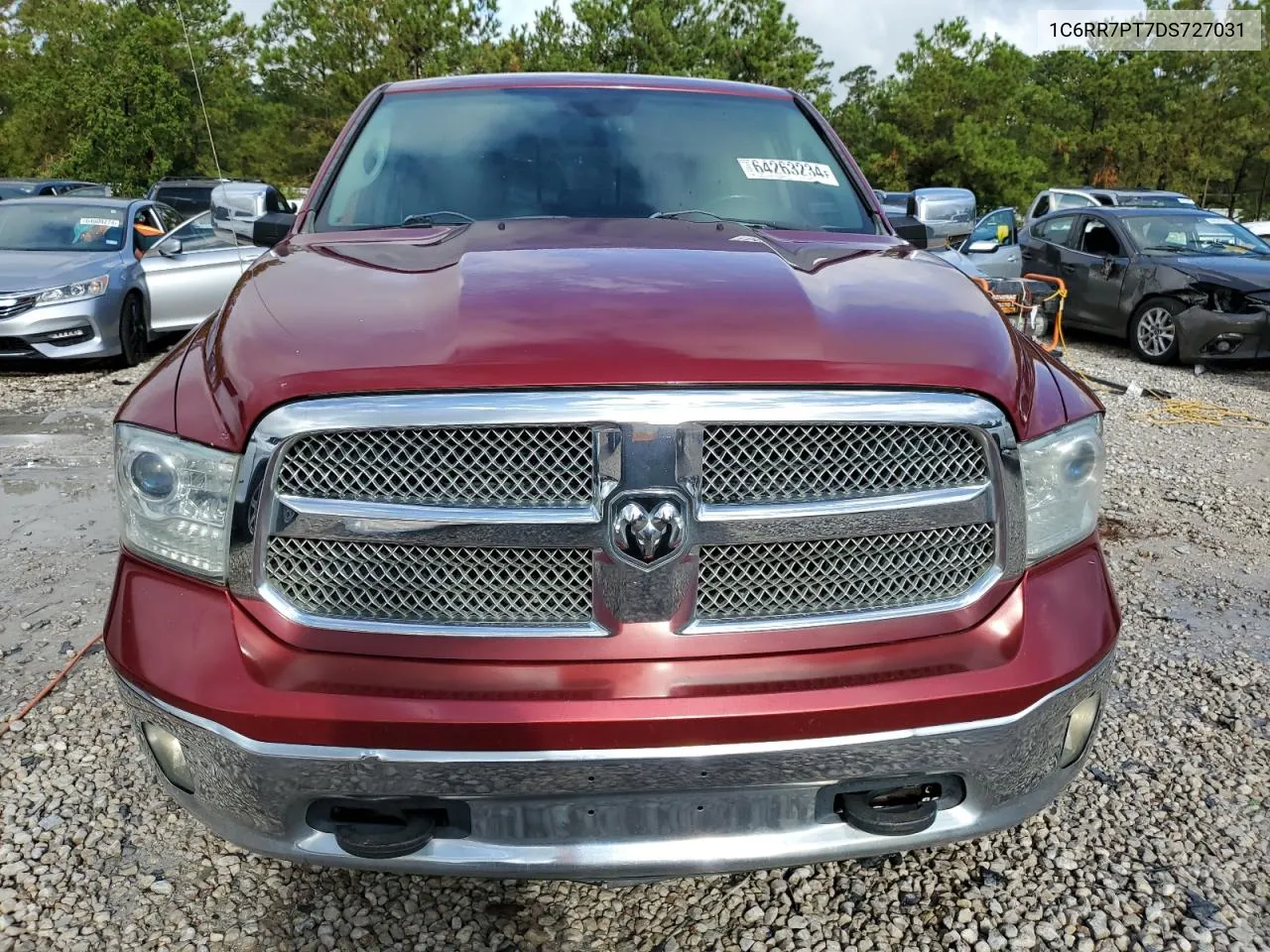 2013 Ram 1500 Longhorn VIN: 1C6RR7PT7DS727031 Lot: 64263234