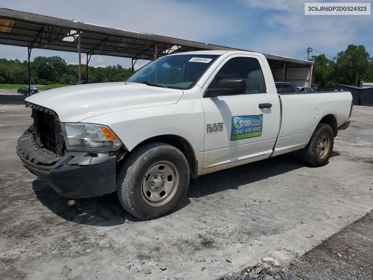 2013 Ram 1500 St VIN: 3C6JR6DP2DG524523 Lot: 64696364