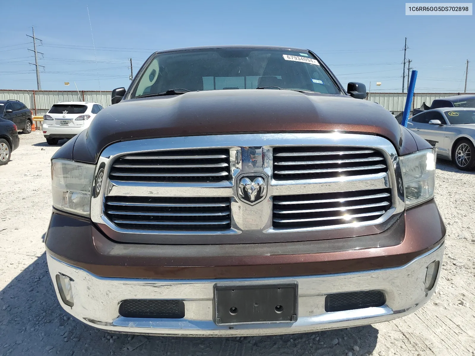 2013 Ram 1500 Slt VIN: 1C6RR6GG5DS702898 Lot: 67934094