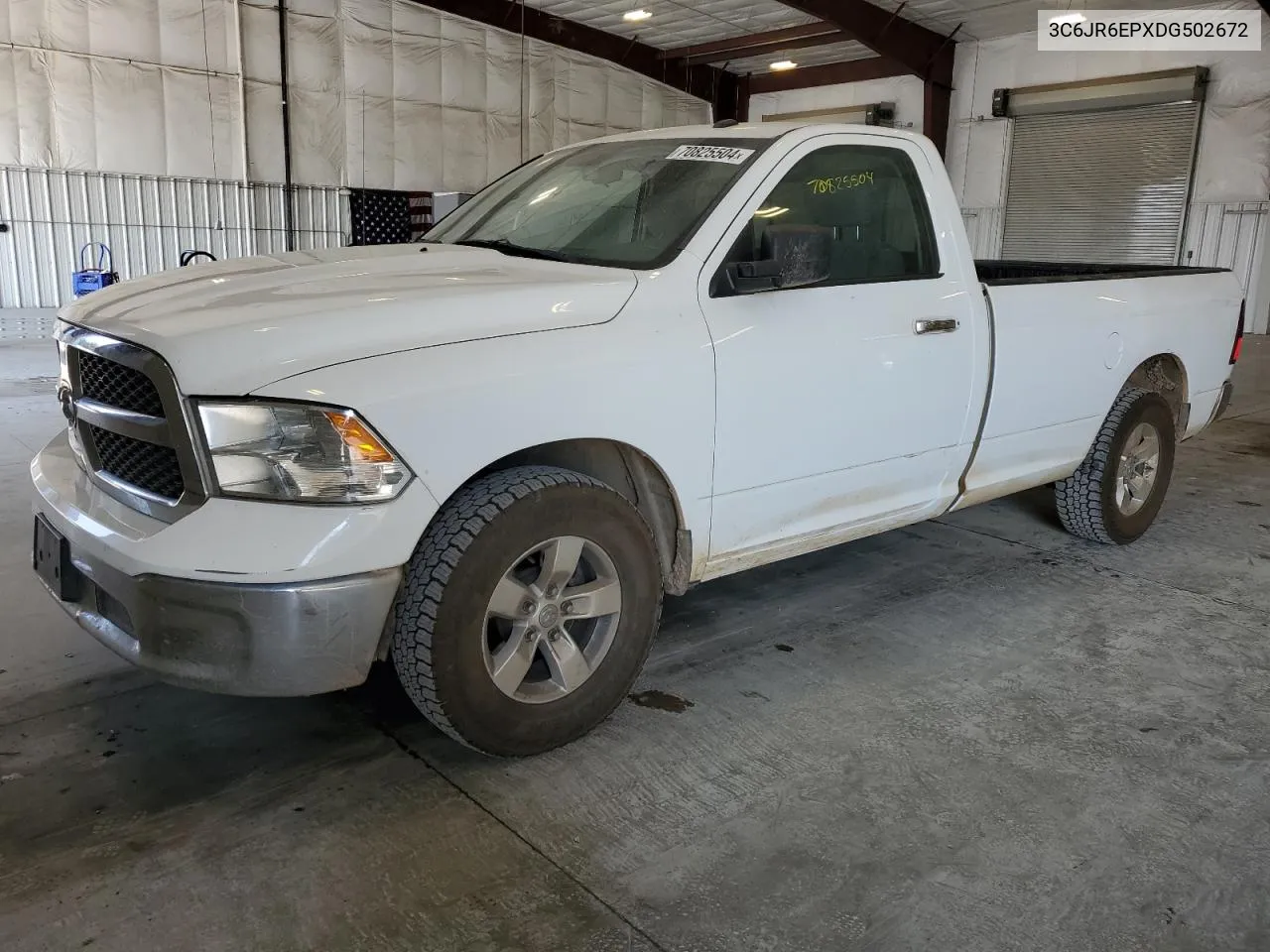 2013 Ram 1500 Slt VIN: 3C6JR6EPXDG502672 Lot: 70825504