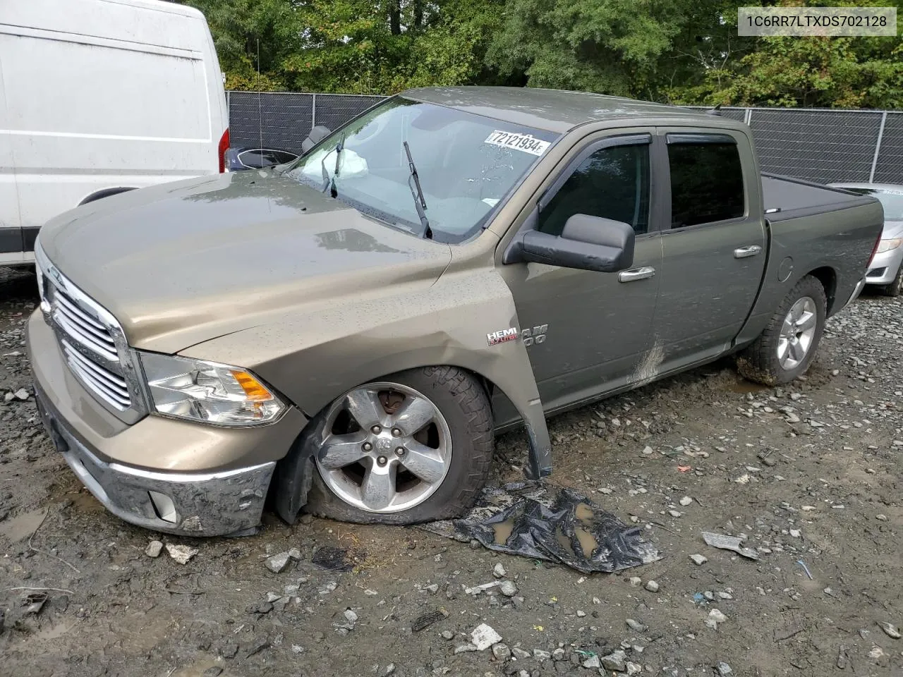 2013 Ram 1500 Slt VIN: 1C6RR7LTXDS702128 Lot: 72121934