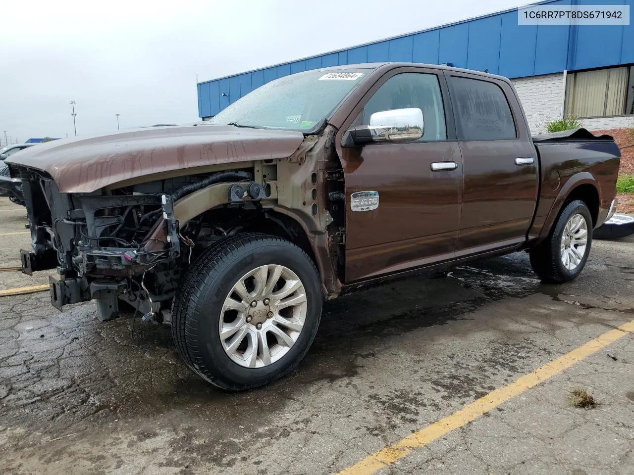 2013 Ram 1500 Longhorn VIN: 1C6RR7PT8DS671942 Lot: 72634864