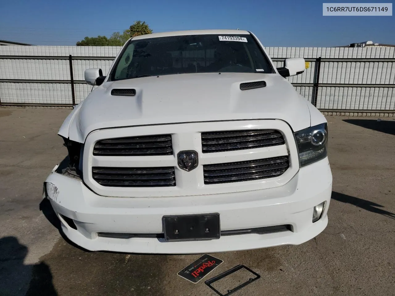 1C6RR7UT6DS671149 2013 Ram 1500 Sport