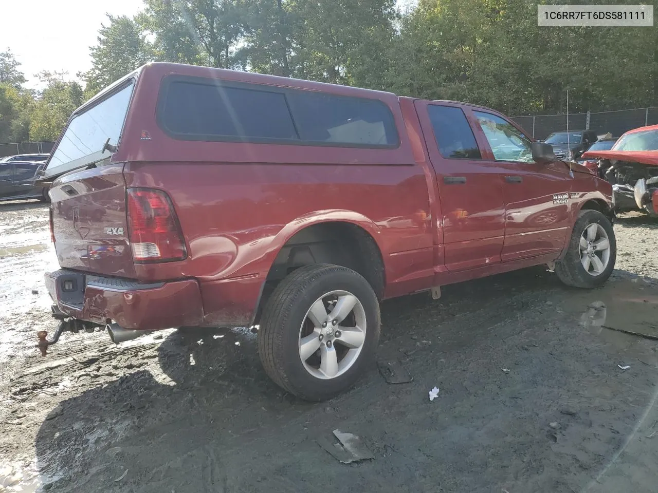 2013 Ram 1500 St VIN: 1C6RR7FT6DS581111 Lot: 74206724