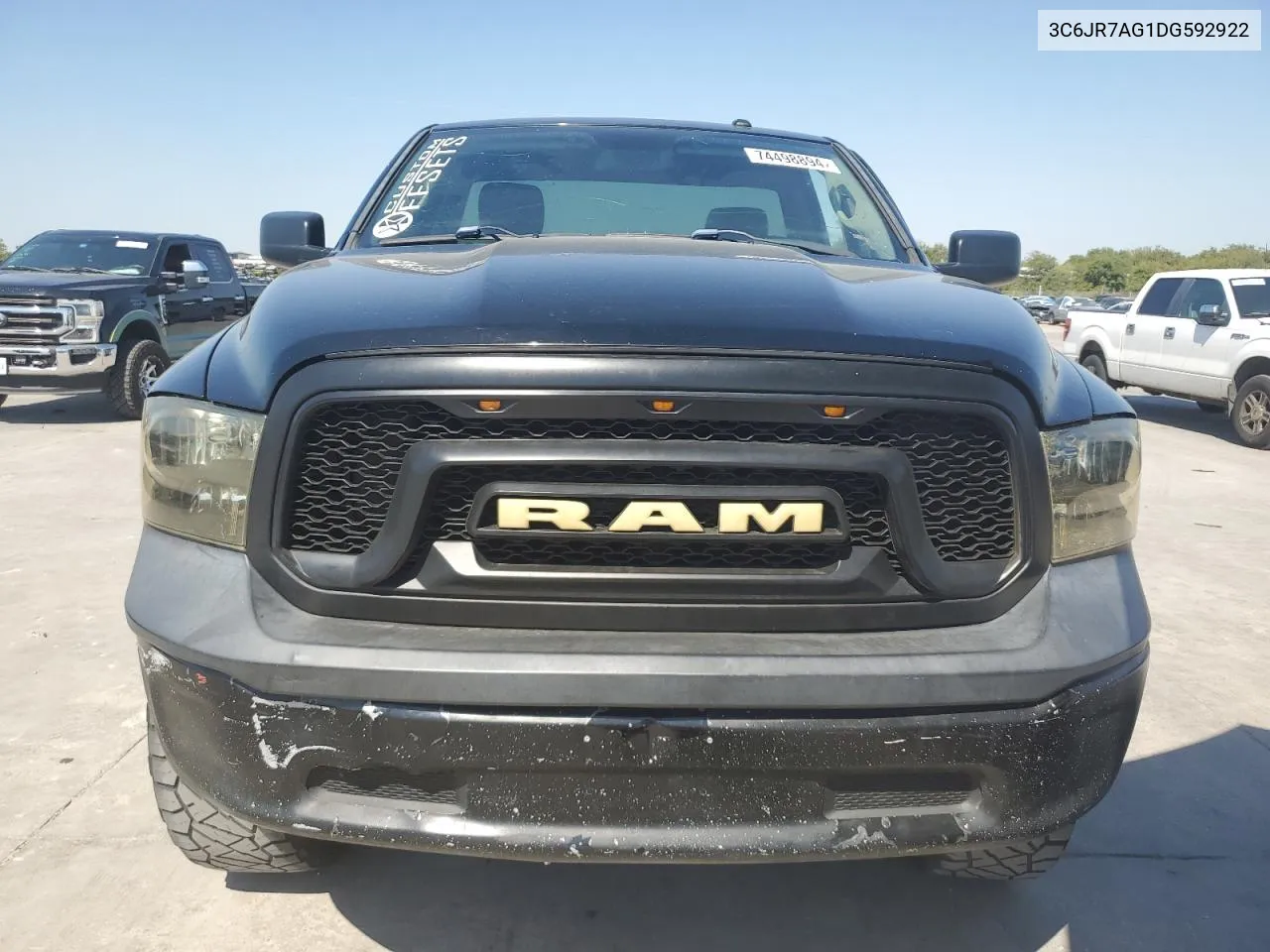 2013 Ram 1500 St VIN: 3C6JR7AG1DG592922 Lot: 74498894