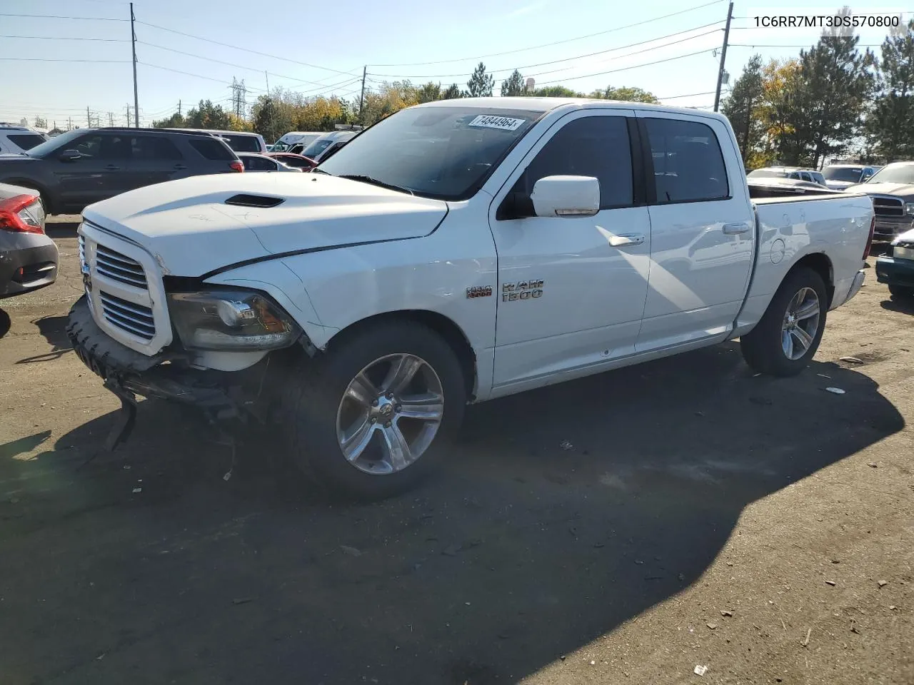 2013 Ram 1500 Sport VIN: 1C6RR7MT3DS570800 Lot: 74844964