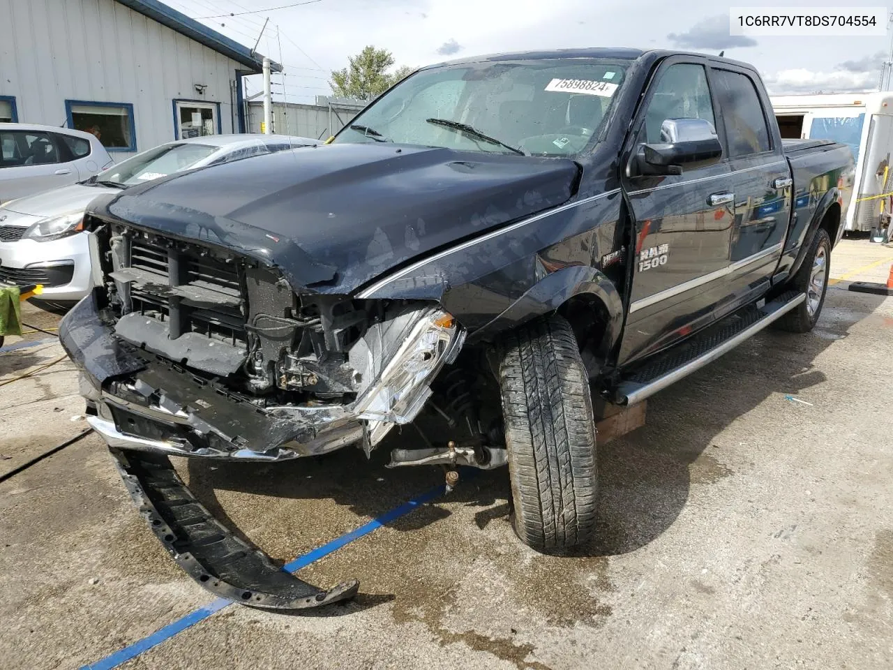 2013 Ram 1500 Laramie VIN: 1C6RR7VT8DS704554 Lot: 75898824