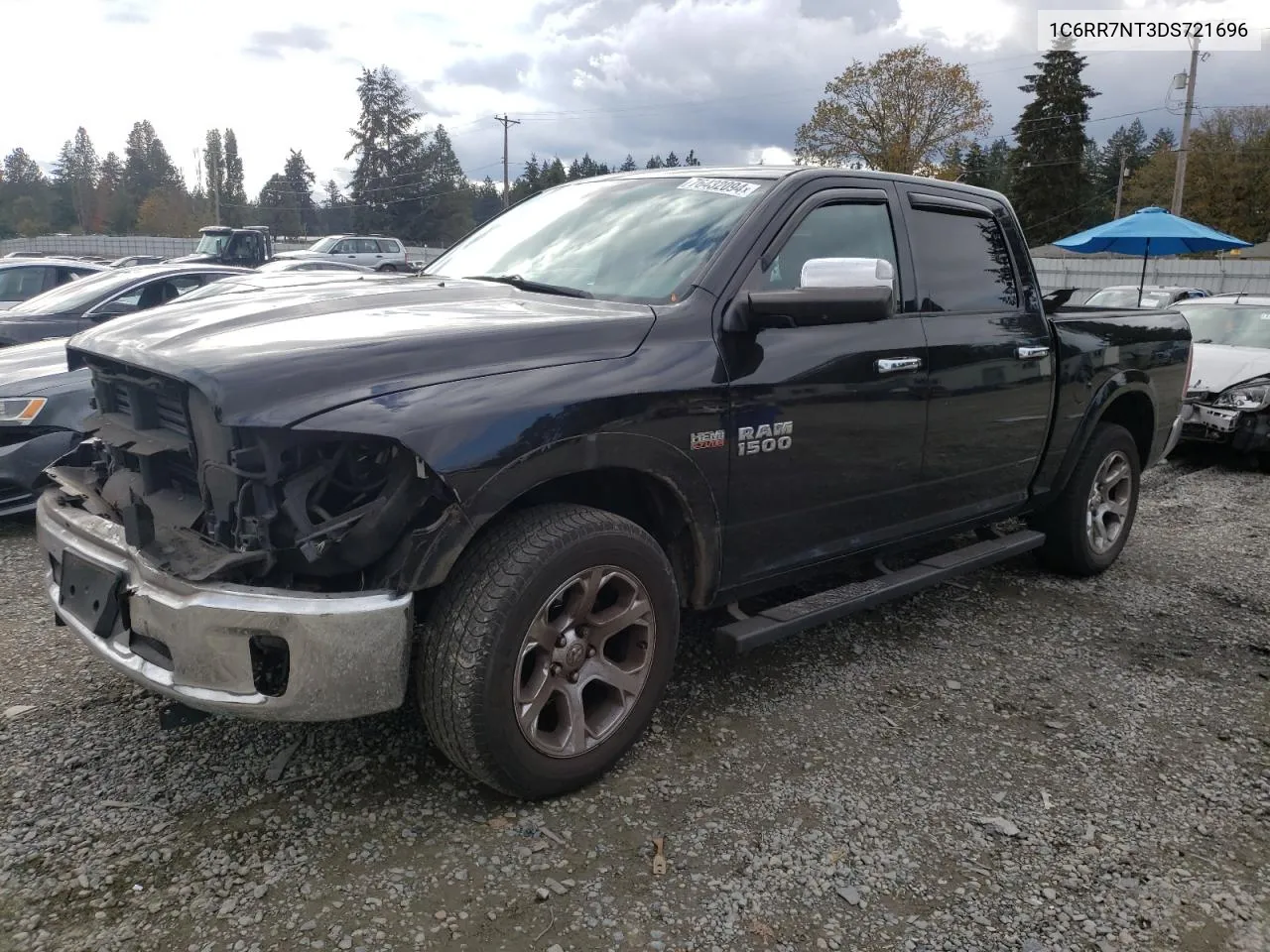 2013 Ram 1500 Laramie VIN: 1C6RR7NT3DS721696 Lot: 76432094