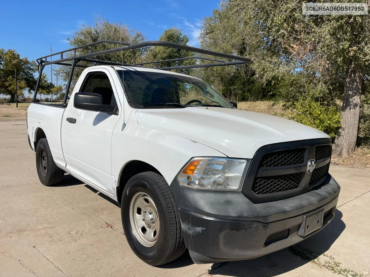 2013 Ram 1500 St VIN: 3C6JR6AG6DG517952 Lot: 77396404