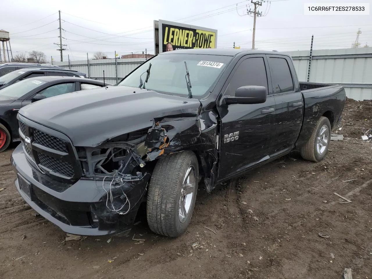 2014 Ram 1500 St VIN: 1C6RR6FT2ES278533 Lot: 39134374