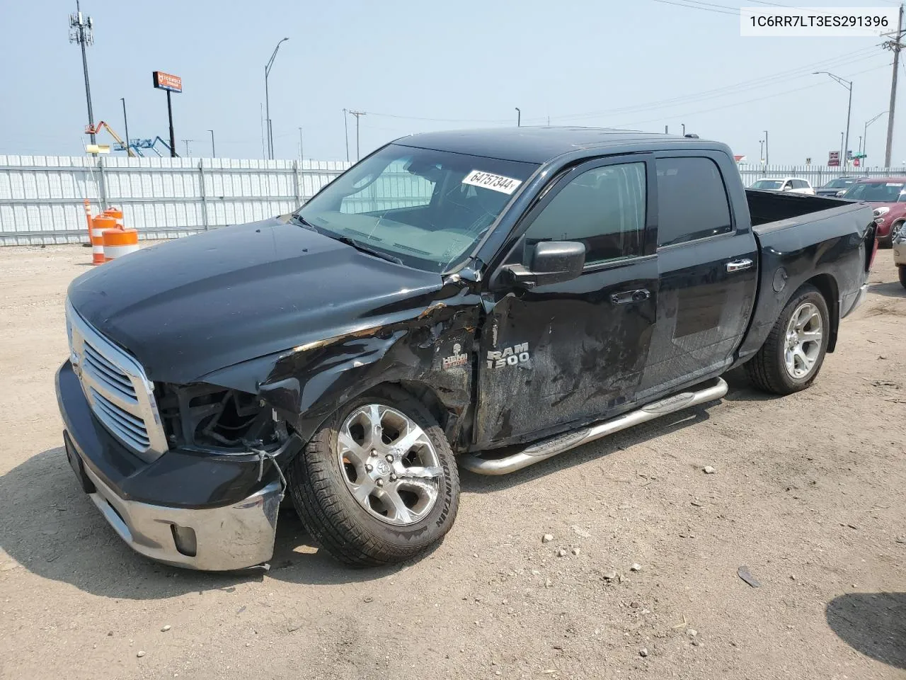 2014 Ram 1500 Slt VIN: 1C6RR7LT3ES291396 Lot: 64757344