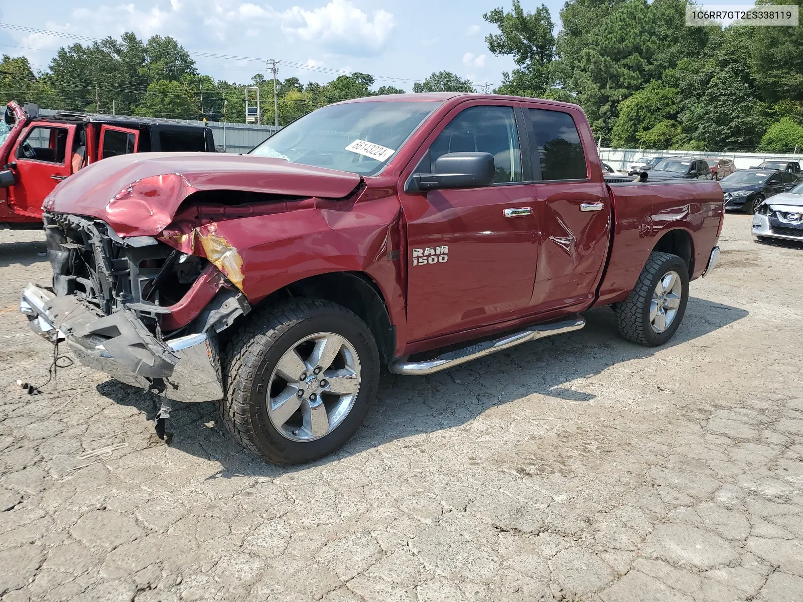 2014 Ram 1500 Slt VIN: 1C6RR7GT2ES338119 Lot: 66143224