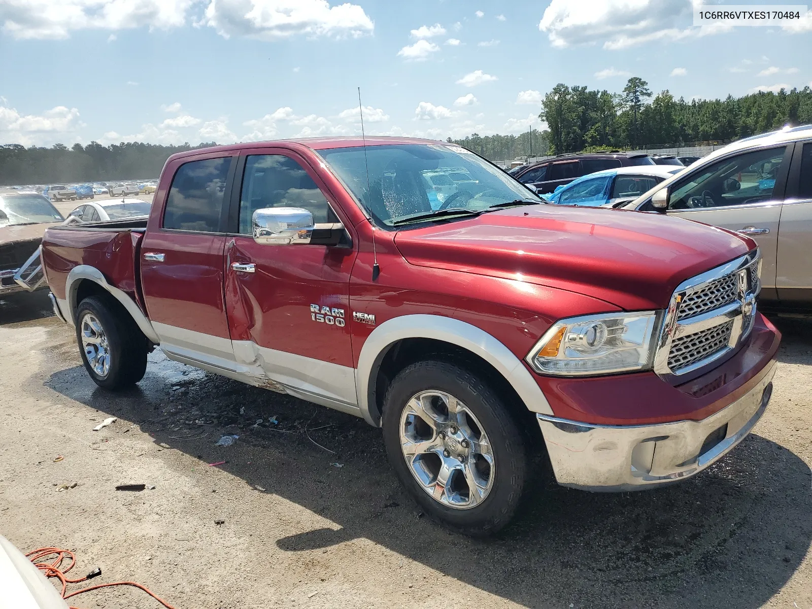 2014 Ram 1500 Laramie VIN: 1C6RR6VTXES170484 Lot: 67242184