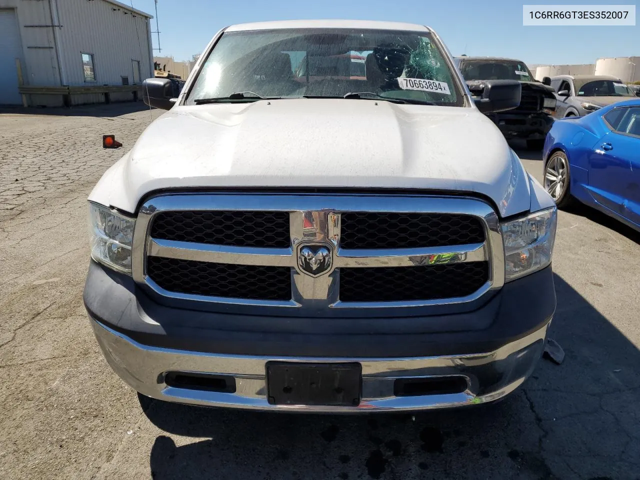 2014 Ram 1500 Slt VIN: 1C6RR6GT3ES352007 Lot: 70663894