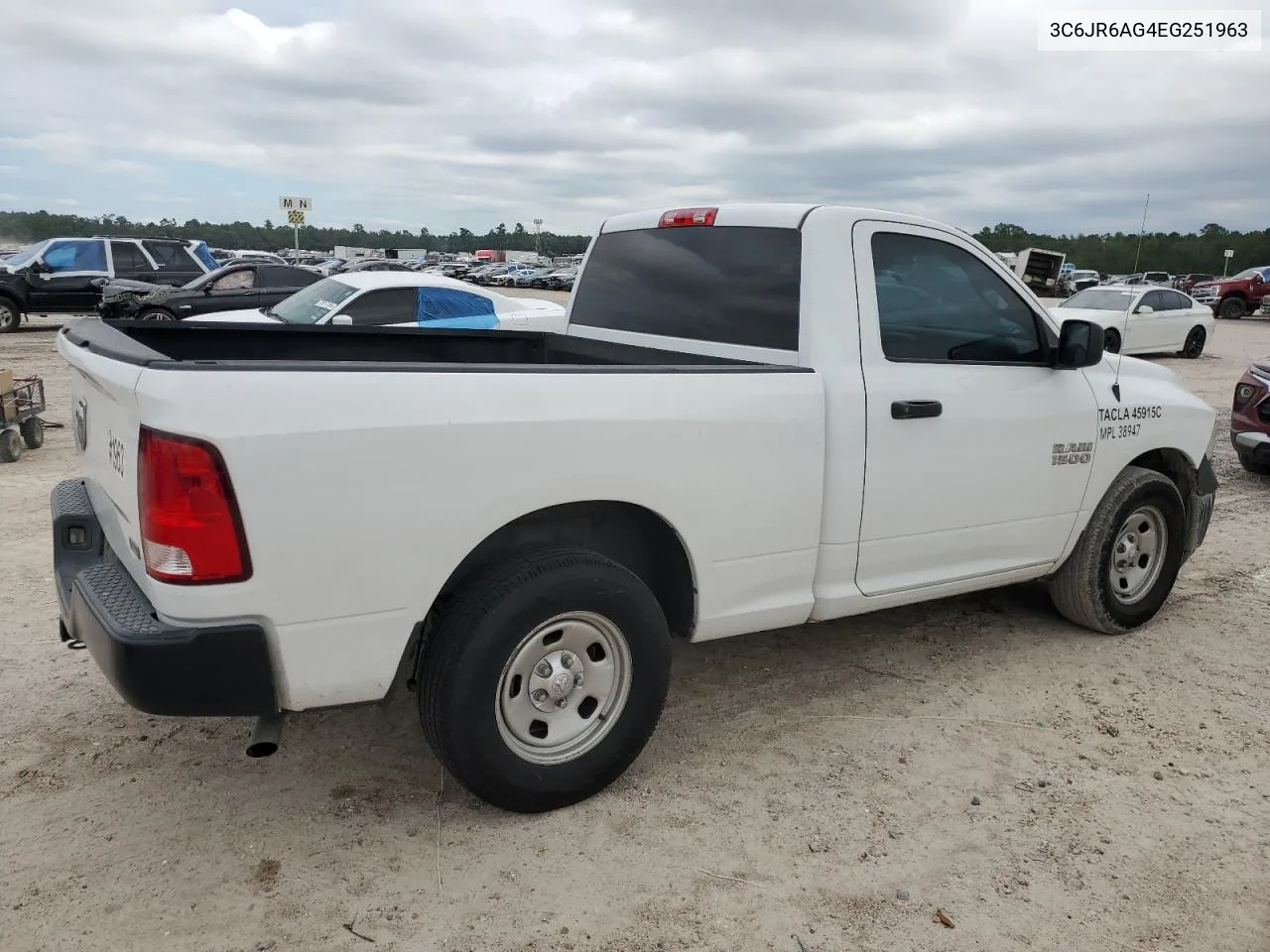 2014 Ram 1500 St VIN: 3C6JR6AG4EG251963 Lot: 71054194