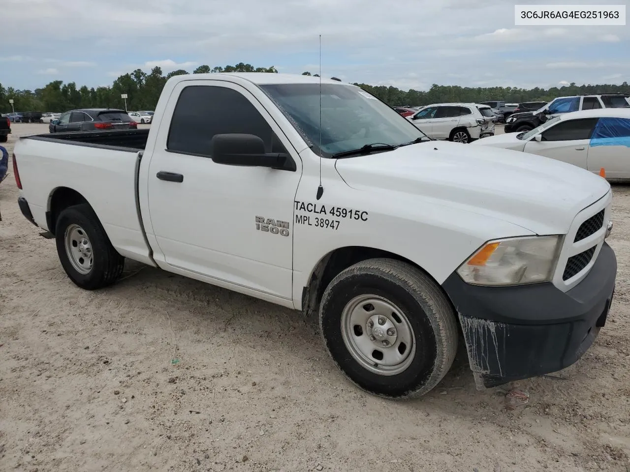 2014 Ram 1500 St VIN: 3C6JR6AG4EG251963 Lot: 71054194