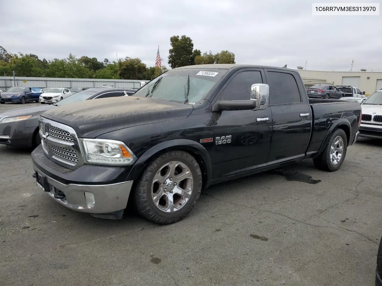 2014 Ram 1500 Laramie VIN: 1C6RR7VM3ES313970 Lot: 71296534