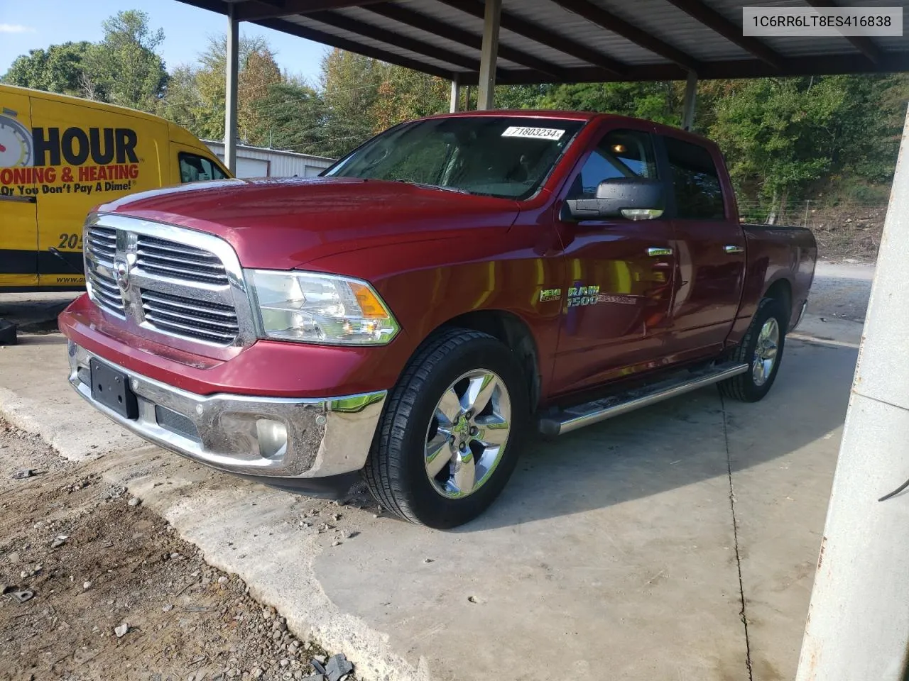 2014 Ram 1500 Slt VIN: 1C6RR6LT8ES416838 Lot: 71803234