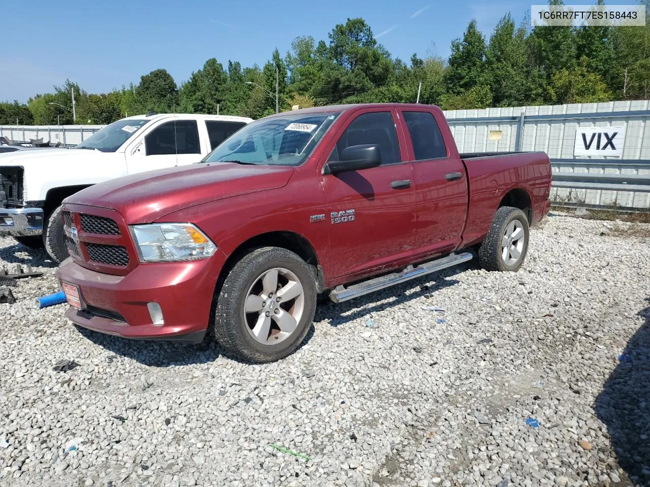 2014 Ram 1500 St VIN: 1C6RR7FT7ES158443 Lot: 72068954