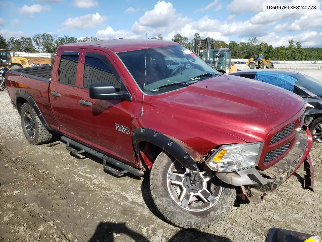 2014 Ram 1500 St VIN: 1C6RR7FTXES240778 Lot: 72161924