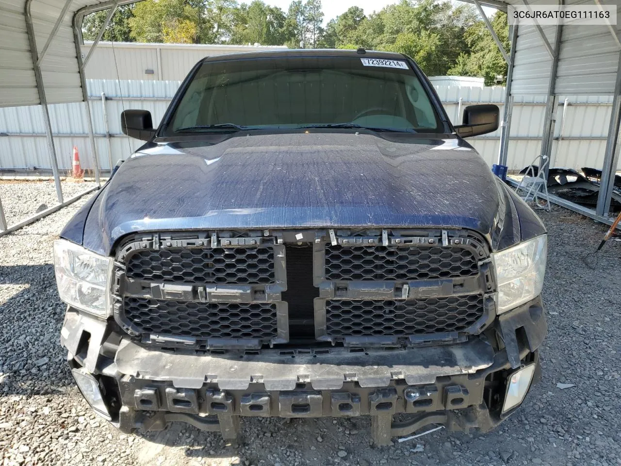 2014 Ram 1500 St VIN: 3C6JR6AT0EG111163 Lot: 72392214