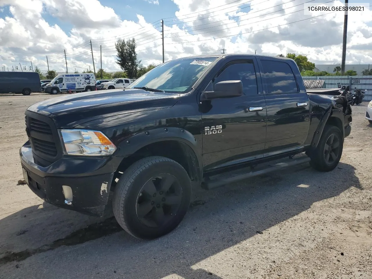 2014 Ram 1500 Slt VIN: 1C6RR6LG6ES398021 Lot: 72802014