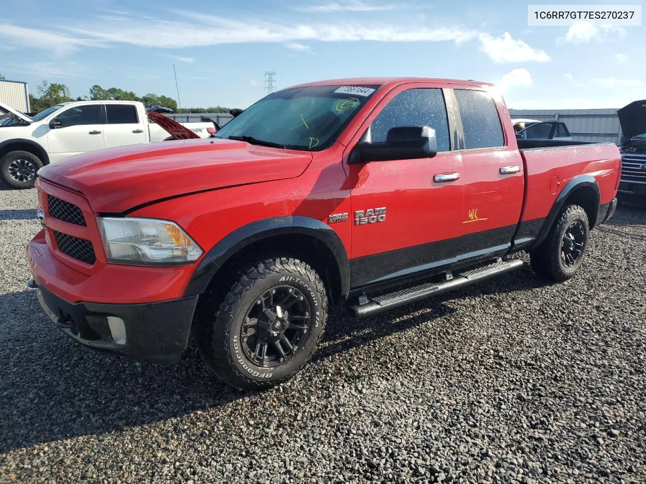 2014 Ram 1500 Slt VIN: 1C6RR7GT7ES270237 Lot: 73661644