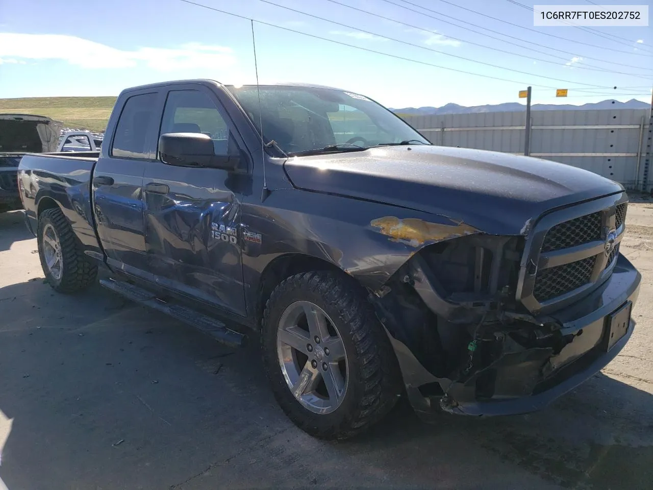 2014 Ram 1500 St VIN: 1C6RR7FT0ES202752 Lot: 74015914