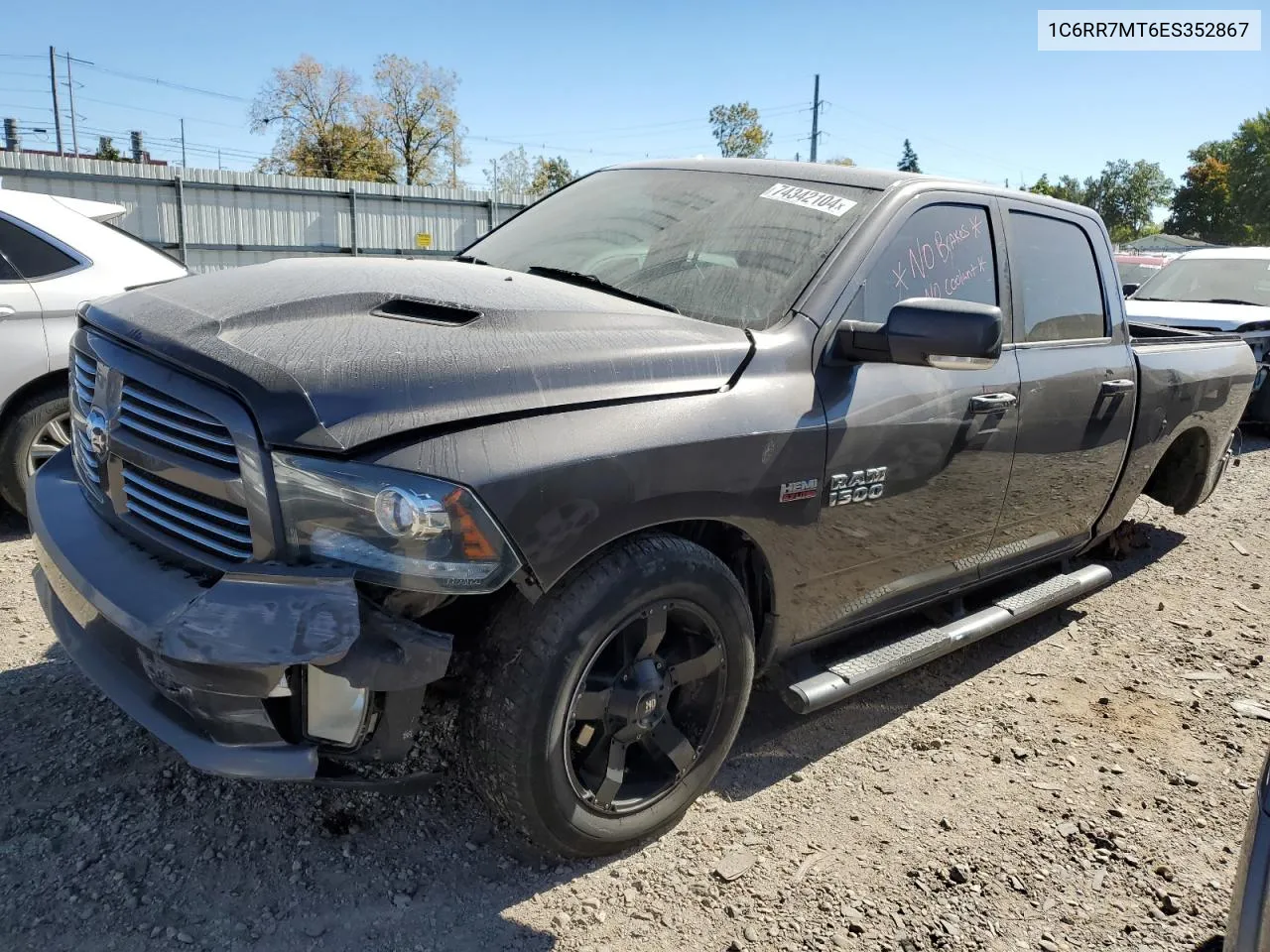 2014 Ram 1500 Sport VIN: 1C6RR7MT6ES352867 Lot: 74342104