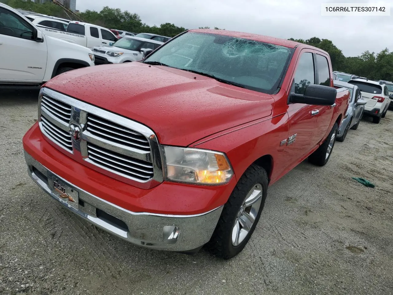 2014 Ram 1500 Slt VIN: 1C6RR6LT7ES307142 Lot: 74415714