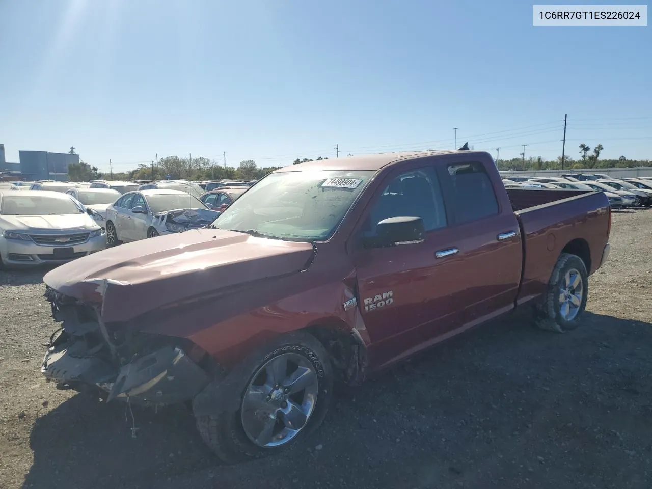 2014 Ram 1500 Slt VIN: 1C6RR7GT1ES226024 Lot: 74498904