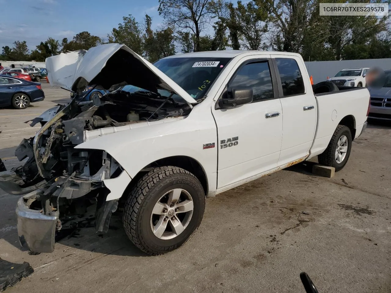 2014 Ram 1500 Slt VIN: 1C6RR7GTXES239578 Lot: 74702034