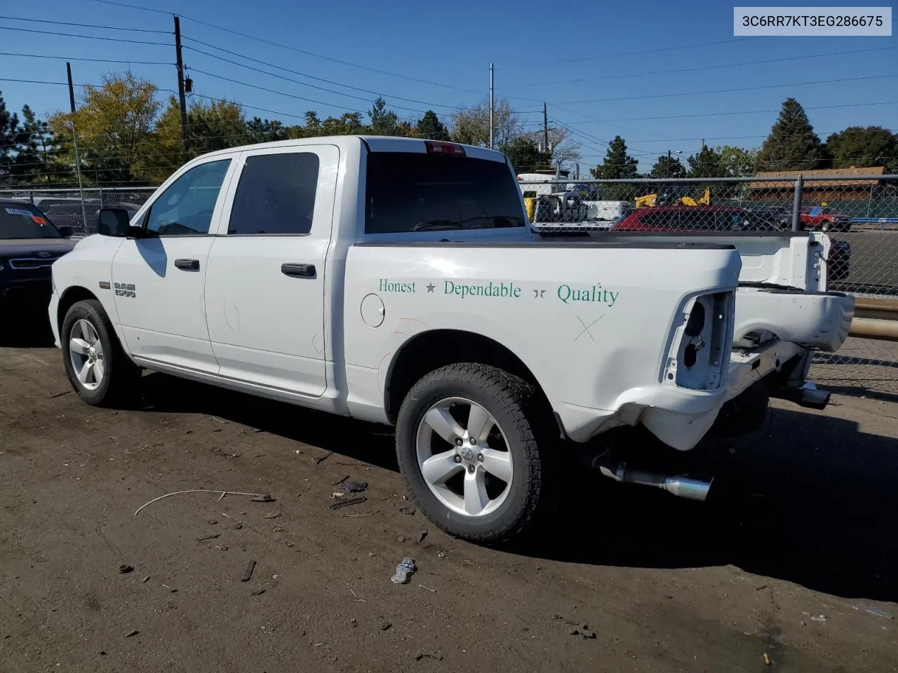 2014 Ram 1500 St VIN: 3C6RR7KT3EG286675 Lot: 74932884