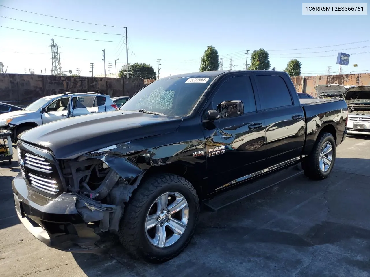 2014 Ram 1500 Sport VIN: 1C6RR6MT2ES366761 Lot: 75032984