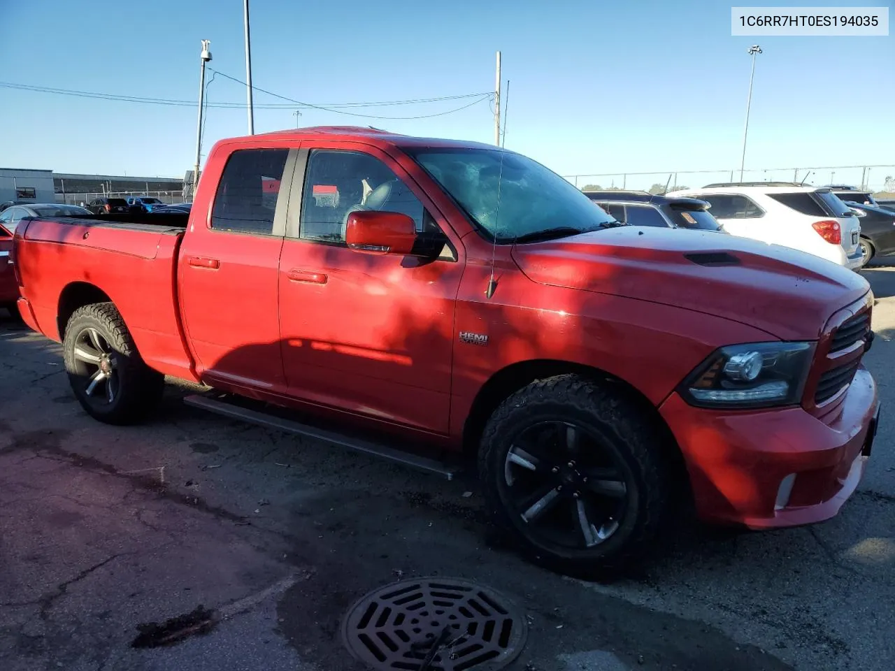 2014 Ram 1500 Sport VIN: 1C6RR7HT0ES194035 Lot: 75124494