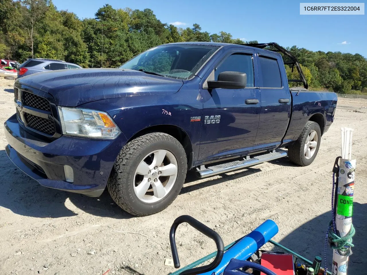 2014 Ram 1500 St VIN: 1C6RR7FT2ES322004 Lot: 75199394