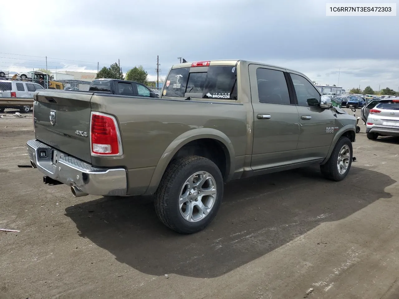 2014 Ram 1500 Laramie VIN: 1C6RR7NT3ES472303 Lot: 75400034