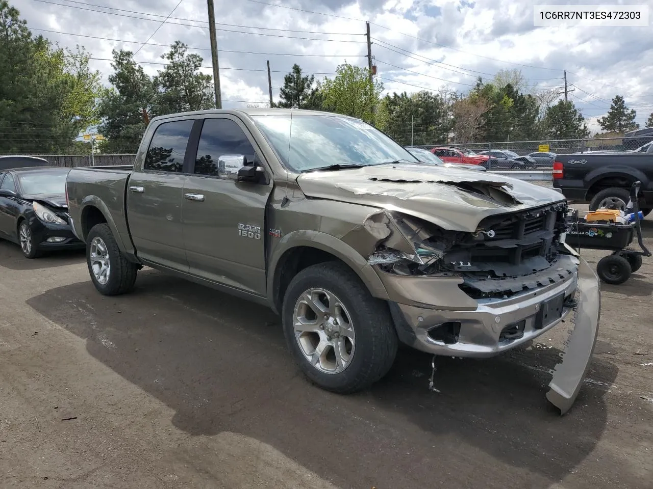 2014 Ram 1500 Laramie VIN: 1C6RR7NT3ES472303 Lot: 75400034