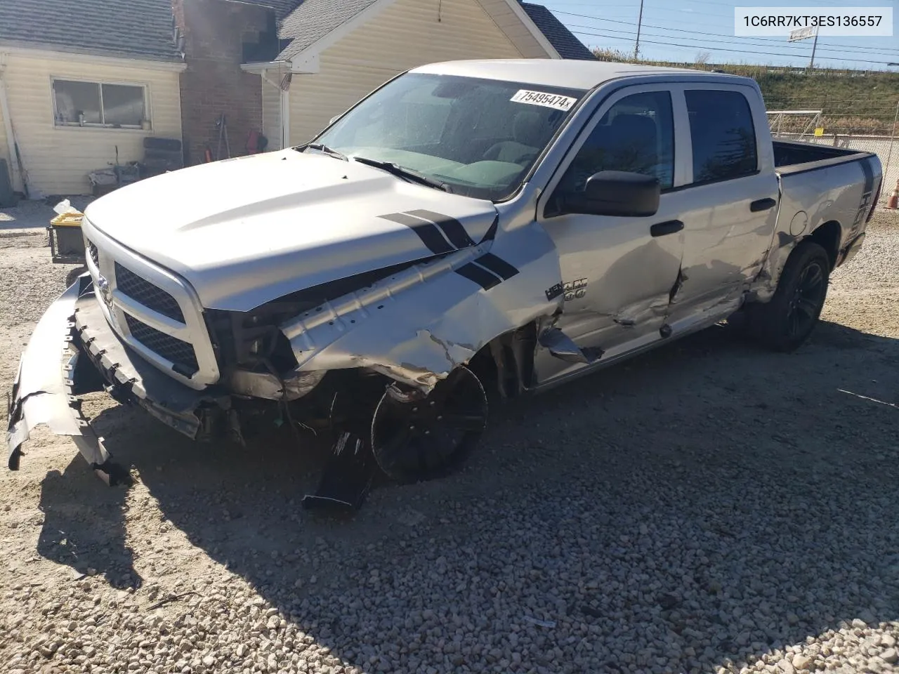 2014 Ram 1500 St VIN: 1C6RR7KT3ES136557 Lot: 75495474