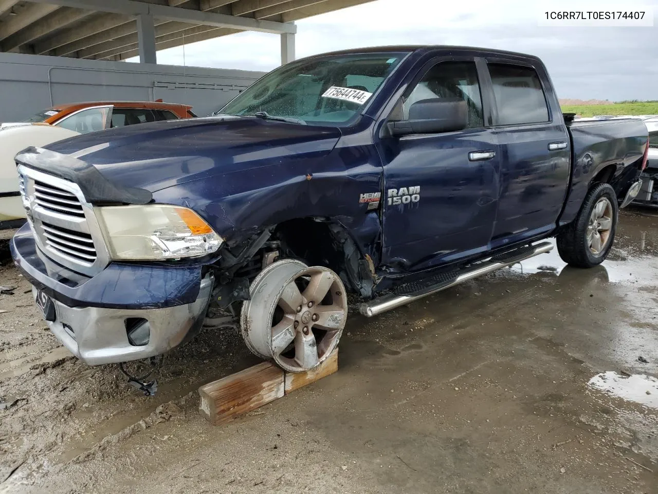 2014 Ram 1500 Slt VIN: 1C6RR7LT0ES174407 Lot: 75644744