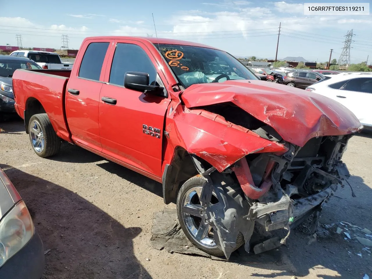 2014 Ram 1500 St VIN: 1C6RR7FT0ES119211 Lot: 75753854